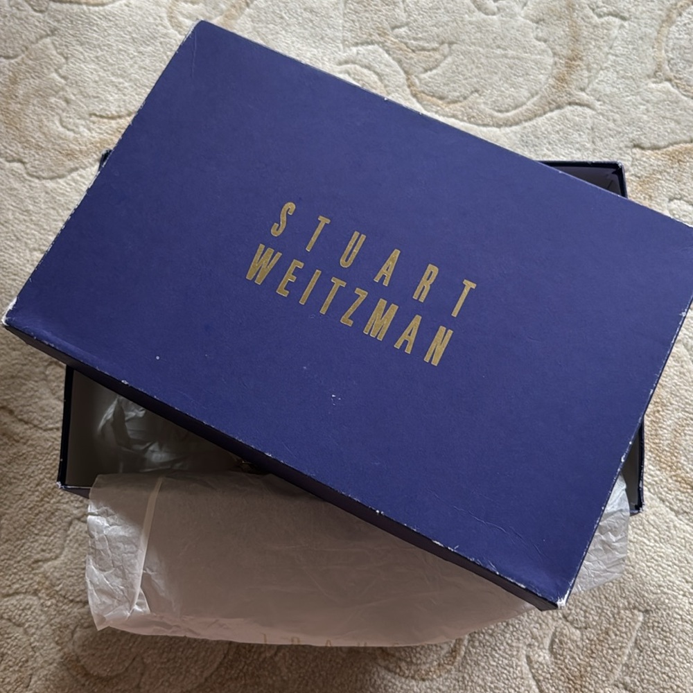 Vintage Stuart Weitzman Ramblin Rose Silver Strappy Sandals - Picture 7 of 8